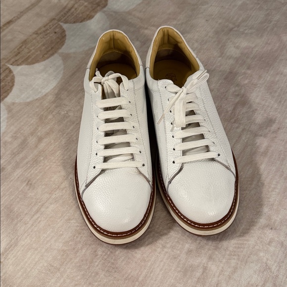 Brunello Cucinelli Other - Brunello Cucinelli White Leather Sneakers